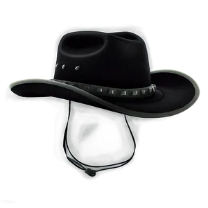 Stylish Black Cowboy Hat Png Ear36 PNG Image