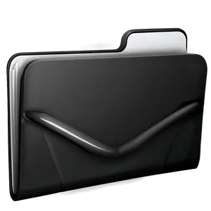 Stylish Black Folder Icon Png 80 PNG Image