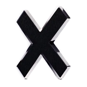 Stylish Black X Art Png Fbo99 PNG Image