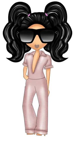 Stylish Cartoon Boss Lady.png PNG Image