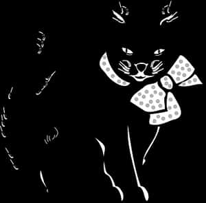 Stylish Cat Artwork PNG image with transparent background