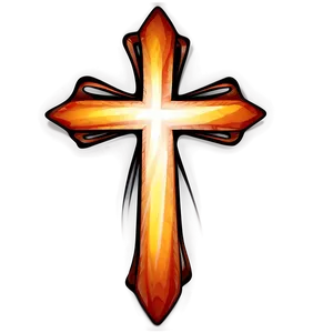 Stylish Cross Artwork Png Ipu44 PNG Image