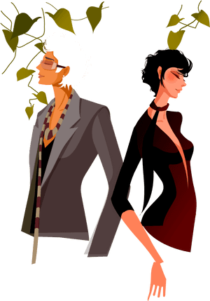 Fashion Clipart Man Woman - Man Woman Fashion Clipart, HD Png Download PNG with transparent background