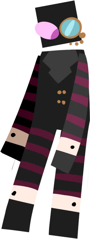 Stylish Endermanwith Accessories PNG Image