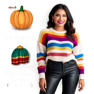 Stylish Fall Sweaters Png 06282024 PNG Image