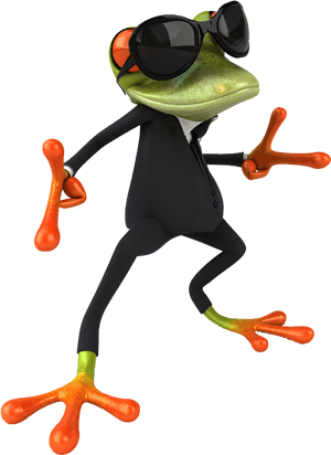 Dance Cartoon Illustration Frog Royalty-free Free Hq - Cool Frog, HD Png Download PNG with transparent background