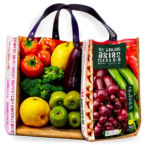 Stylish Grocery Bag Png 06132024 PNG Image