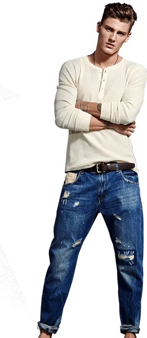 Stylish Manin Casual Wear PNG Image