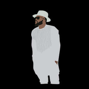 Stylish Manin Hatand Sunglasses PNG image with transparent background