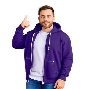 Stylish Purple Hoodie Clipart Png Iot39 PNG Image