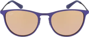 Stylish Purple Ray Ban Sunglasses PNG Image