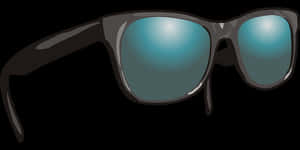 Stylish Sunglasses Vector Illustration PNG image with transparent background