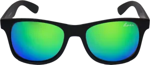 Stylish Sunglasseswith Reflective Lenses PNG Image