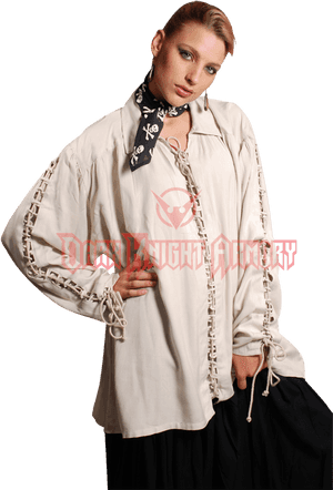 Transparent Female Skull Png - Female Cloth Pirate Shirt, Png Download PNG with transparent background
