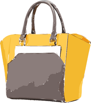 Yellow Tan Leather Leather Bag Clip Arts - Leather, HD Png Download PNG image with transparent background