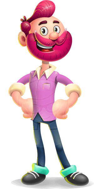 Stylish3 D Character Pose PNG image with transparent background