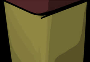 Stylized Animated Trash Can PNG with transparent background