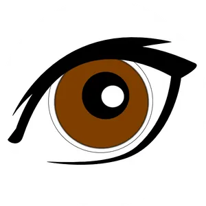 Stylized Anime Eye Graphic PNG Image