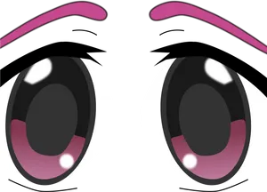 Stylized Anime Eyes Illustration PNG Image