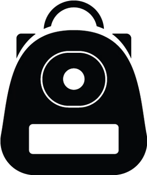 Stylized Backpack Icon PNG Image