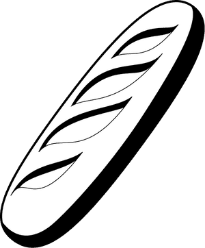 French Baguette Clip Art - French Food Coloring Pages, HD Png Download PNG image with transparent background