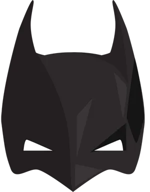 Stylized Batman Mask Graphic PNG Image