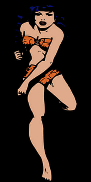 Stylized Beachwear Fashion Illustration PNG image with transparent background