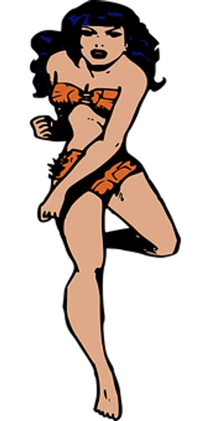 Stylized Beachwear Fashion Illustration PNG Image