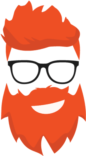 Red Hair Clipart Red Beard - Mustache And Beard Cartoon PNG