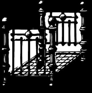 Stylized Bedroom Balcony Illustration PNG with transparent background