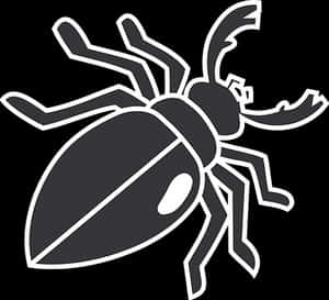Stylized Beetle Graphic PNG image with transparent background