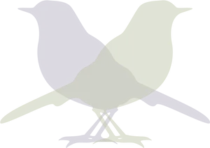 Stylized Bird Silhouette PNG Image