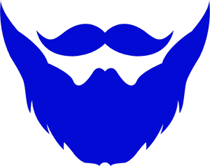 Png Black And White Stock Durham Beards Your Source - Beard And Mustache Logo PNG