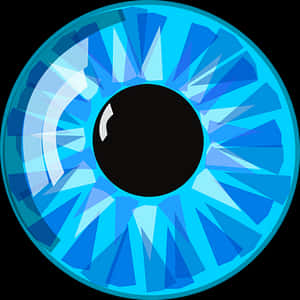 Stylized Blue Eye Graphic PNG image with transparent background