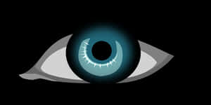 Stylized Blue Eye Graphic PNG image with transparent background