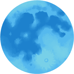 Blue Full Moon Png, Transparent Png PNG image with transparent background