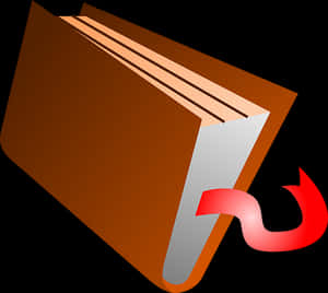 Stylized Book Graphicwith Bookmark PNG image with transparent background