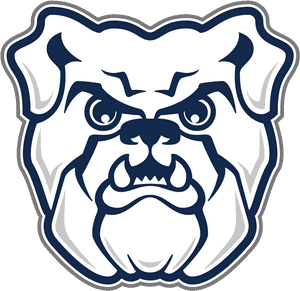 Stylized Bulldog Graphic PNG image with transparent background