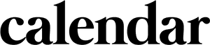 Stylized Calendar Text Logo PNG