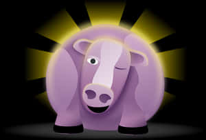 Stylized Cartoon Cow Illustration PNG image with transparent background