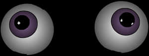 Stylized Cartoon Eyes PNG image with transparent background