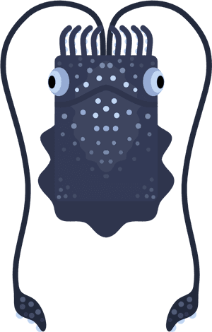 Skinbioluminescent Giant Squid, HD Png Download PNG
