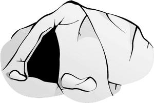 Mountain Range Clipart - Cave Clip Art, HD Png Download PNG