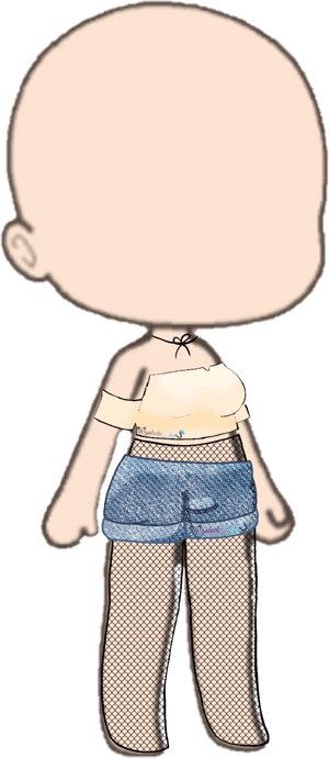 Transparent Suspenders Clip Art - Gacha Life Clothes Edit, HD Png Download PNG