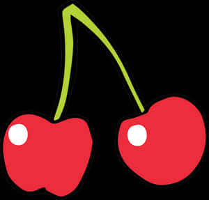 Cherry Pac Man Clip Art Free Image Transparent Png - Cherry From Pac Man, Png Download PNG image with transparent background