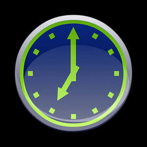 Stylized Clock Icon PNG image with transparent background