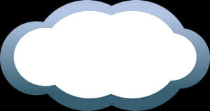 Stylized Cloud Graphic PNG image with transparent background