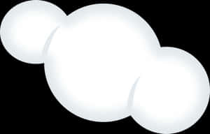 Stylized Cloud Graphic PNG image with transparent background