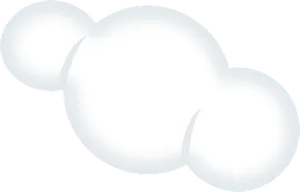 Stylized Cloud Graphic PNG Image