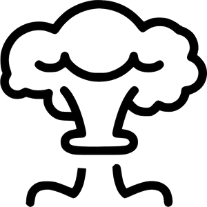 Mushroom Cloud - Nuclear Vector Vector Icon Mushroom Cloud Clipart, HD Png Download PNG image with transparent background